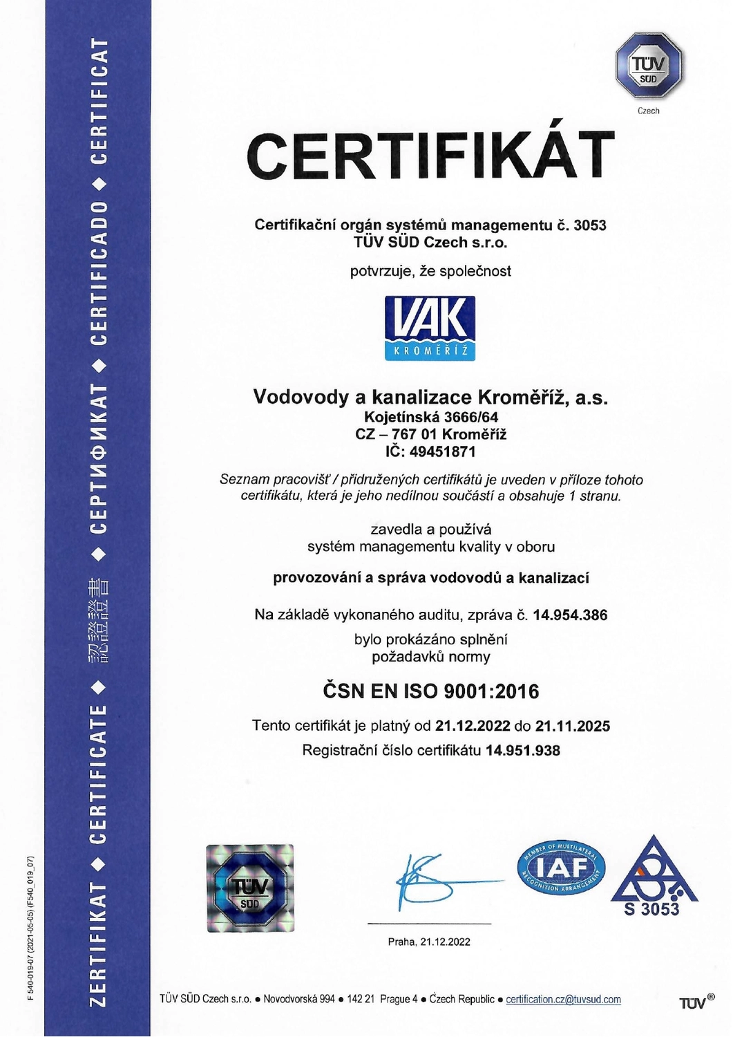 Certifikát-english